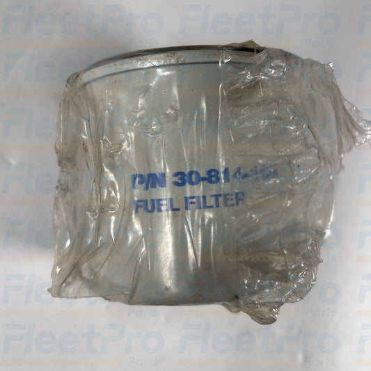 Close-up view of heavy-duty barbed hose inlet and outlet connections on Carrier 30-814-10K filter