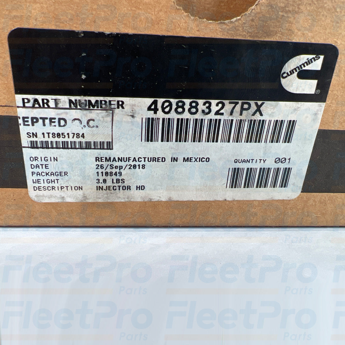 Diesel engine injector 4088327PX