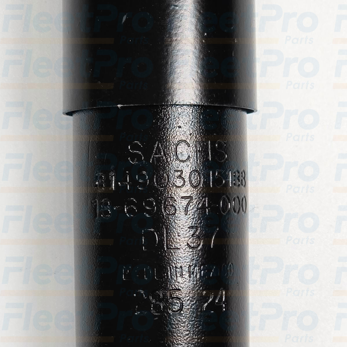 Close-up of Freightliner cab shock 18-69674-000 for heavy-duty truck cab vibration control