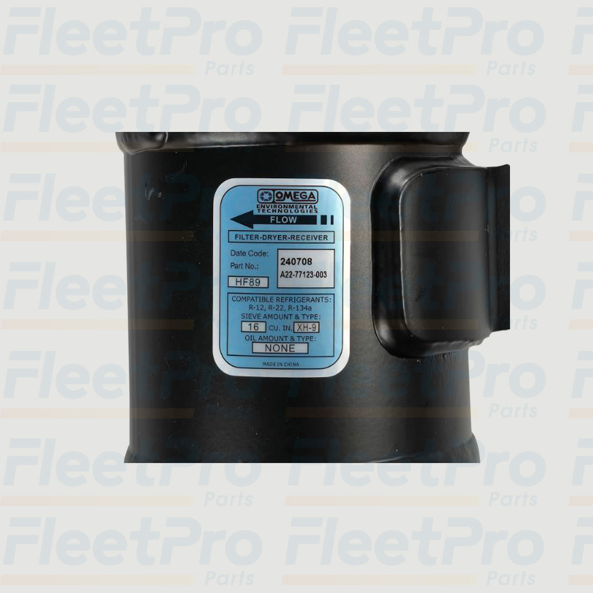 Freightliner style A/C receiver drier A22-77123-003