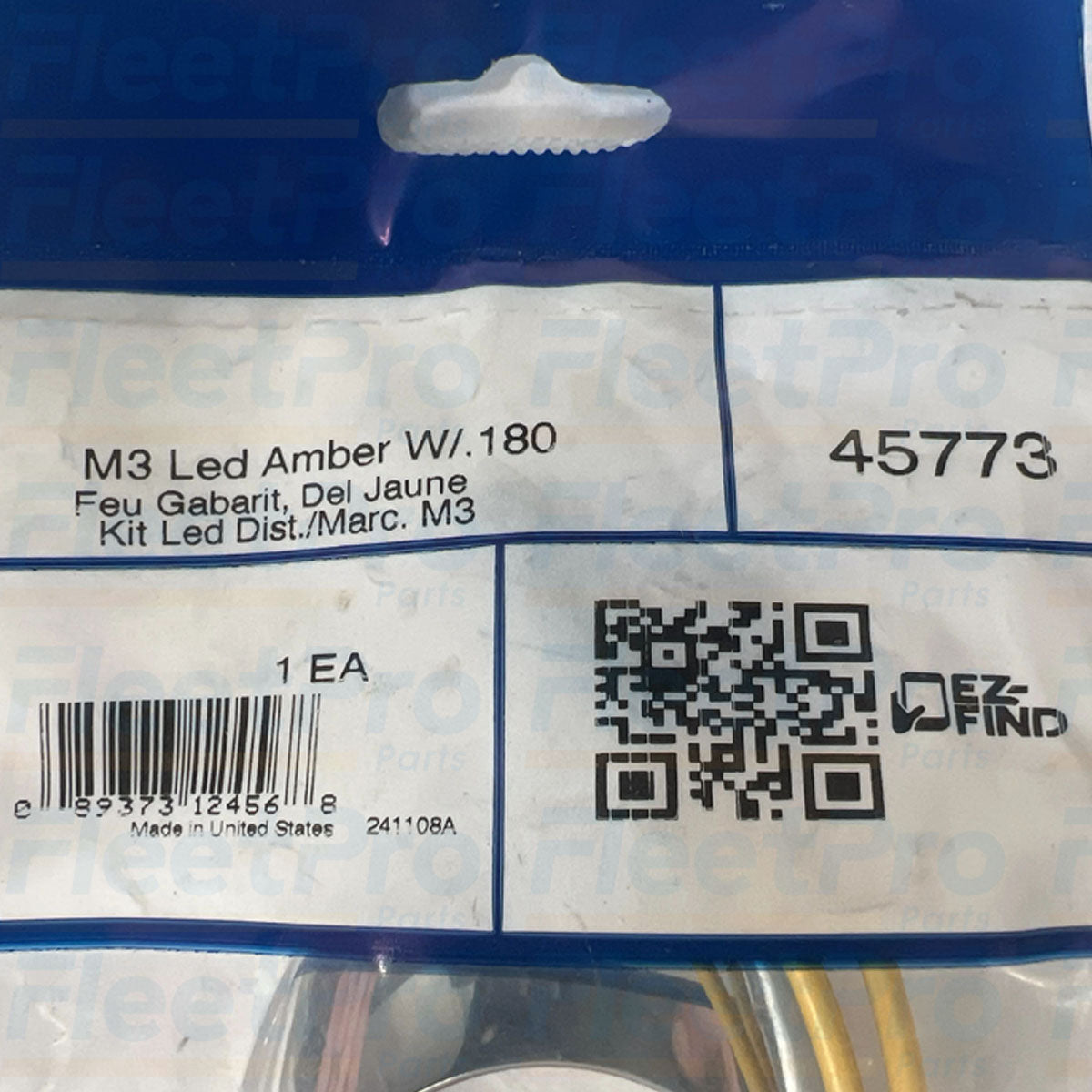Grote 45773 M3 amber LED clearance marker light