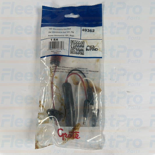Grote 49362 MicroNova red LED clearance marker light