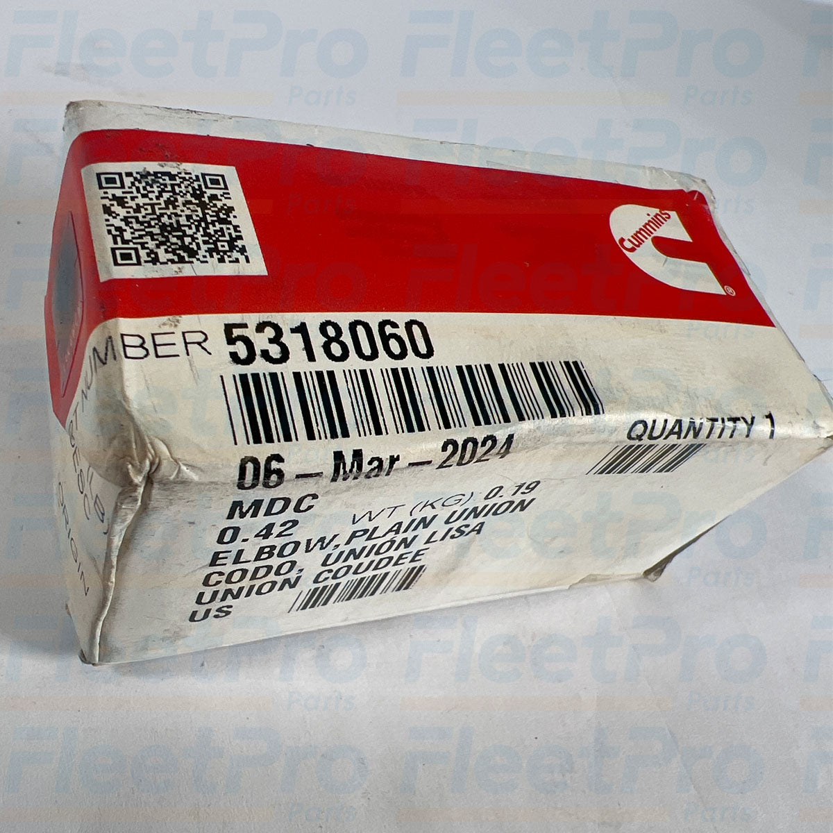 Industrial engine fitting 5318060