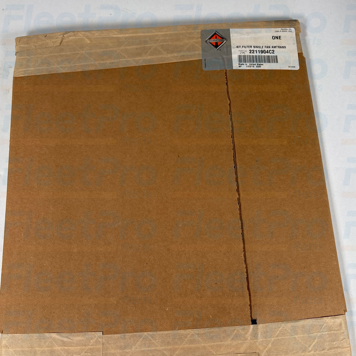 Factory box packaging and genuine Navistar manufacturer part label for 2211904C2