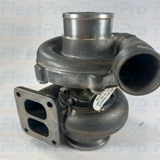 Unboxed perspective layout view of International 991535C91 remanufactured turbocharger