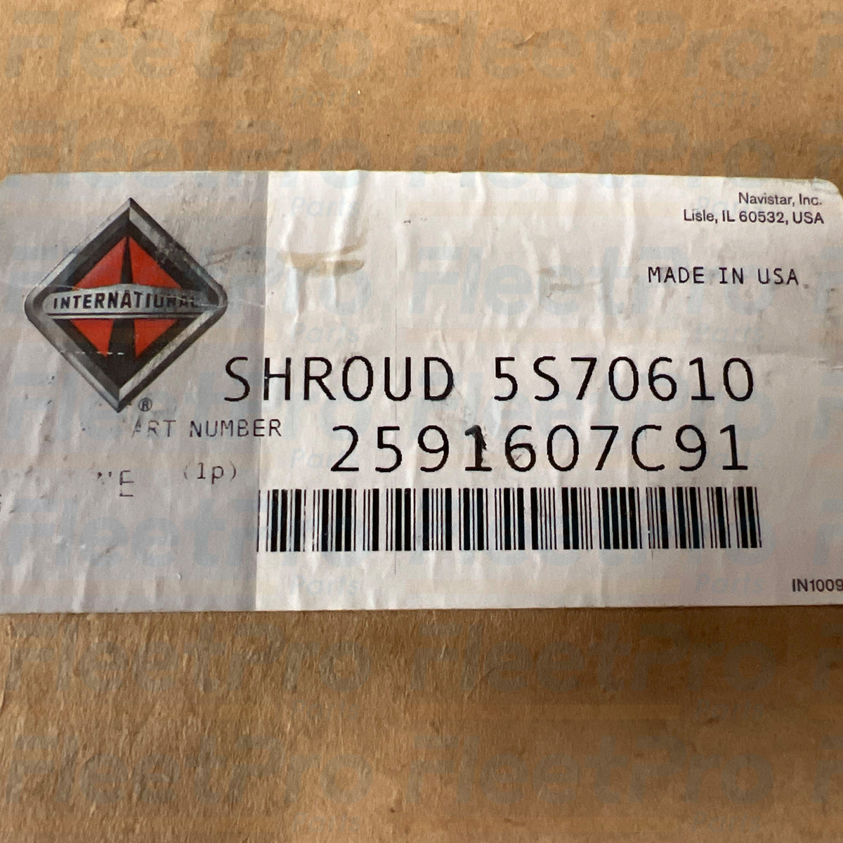 OEM International fan shroud 2591607C91 replacement part