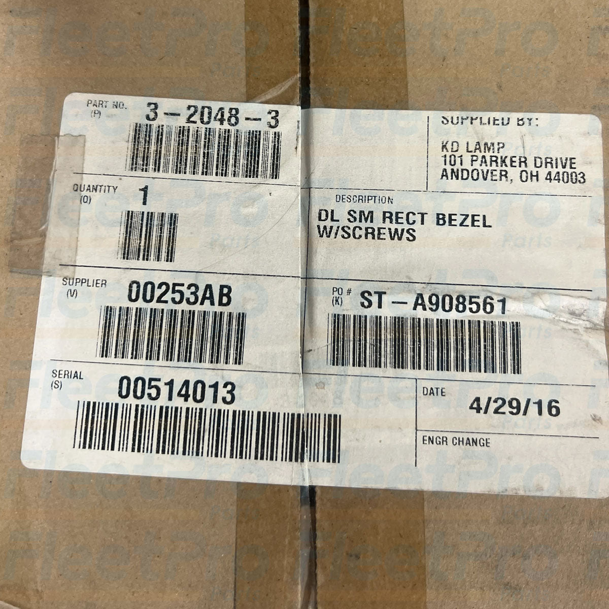 Kenworth T800 3-2048-3 Headlamp Bezel