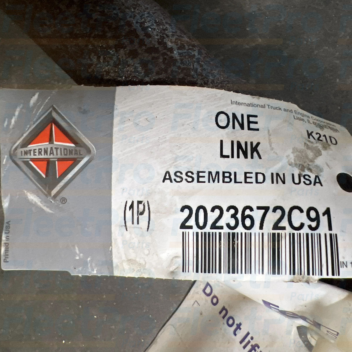 Genuine Navistar steering drag link assembly