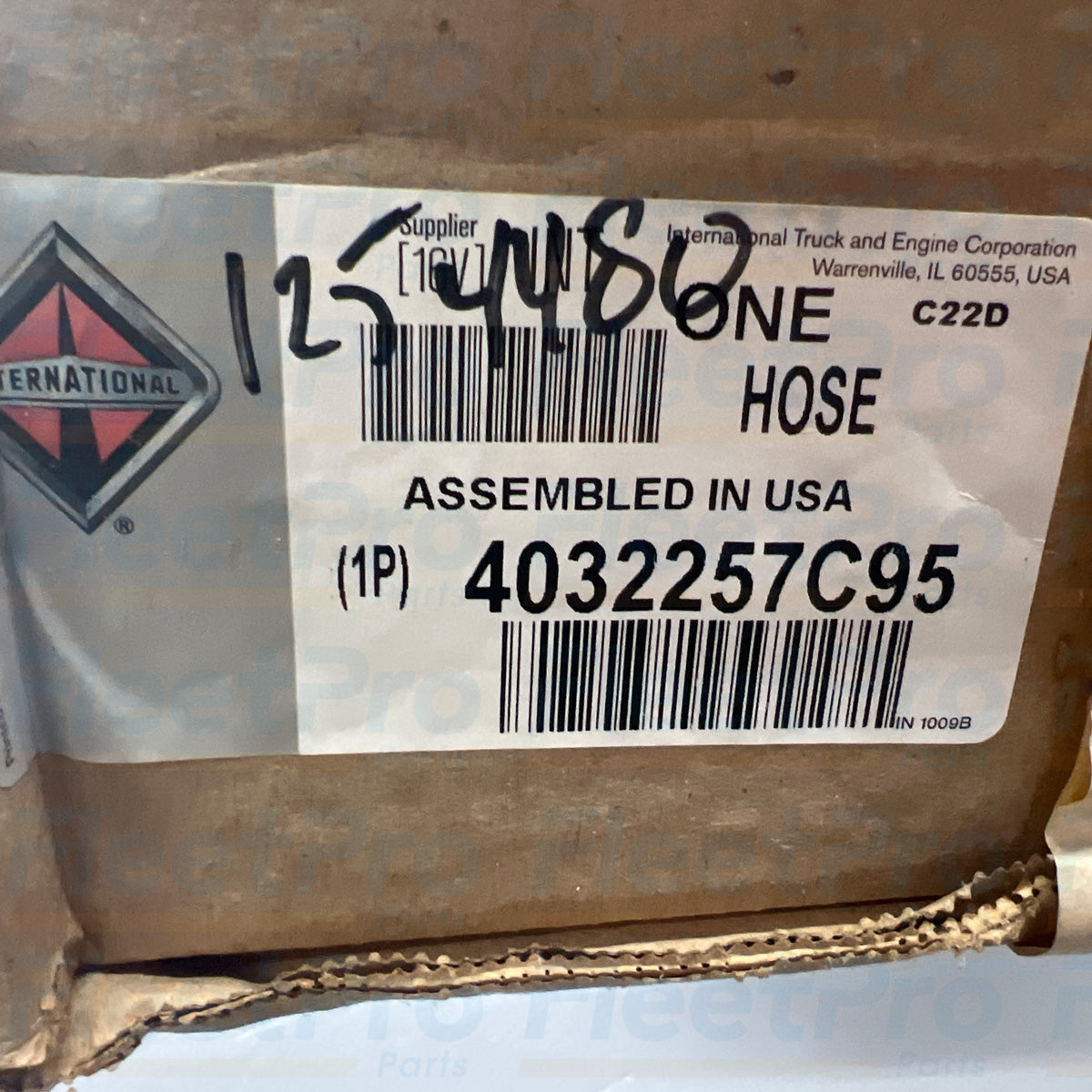 Navistar air cleaner tube hose 4032257C95