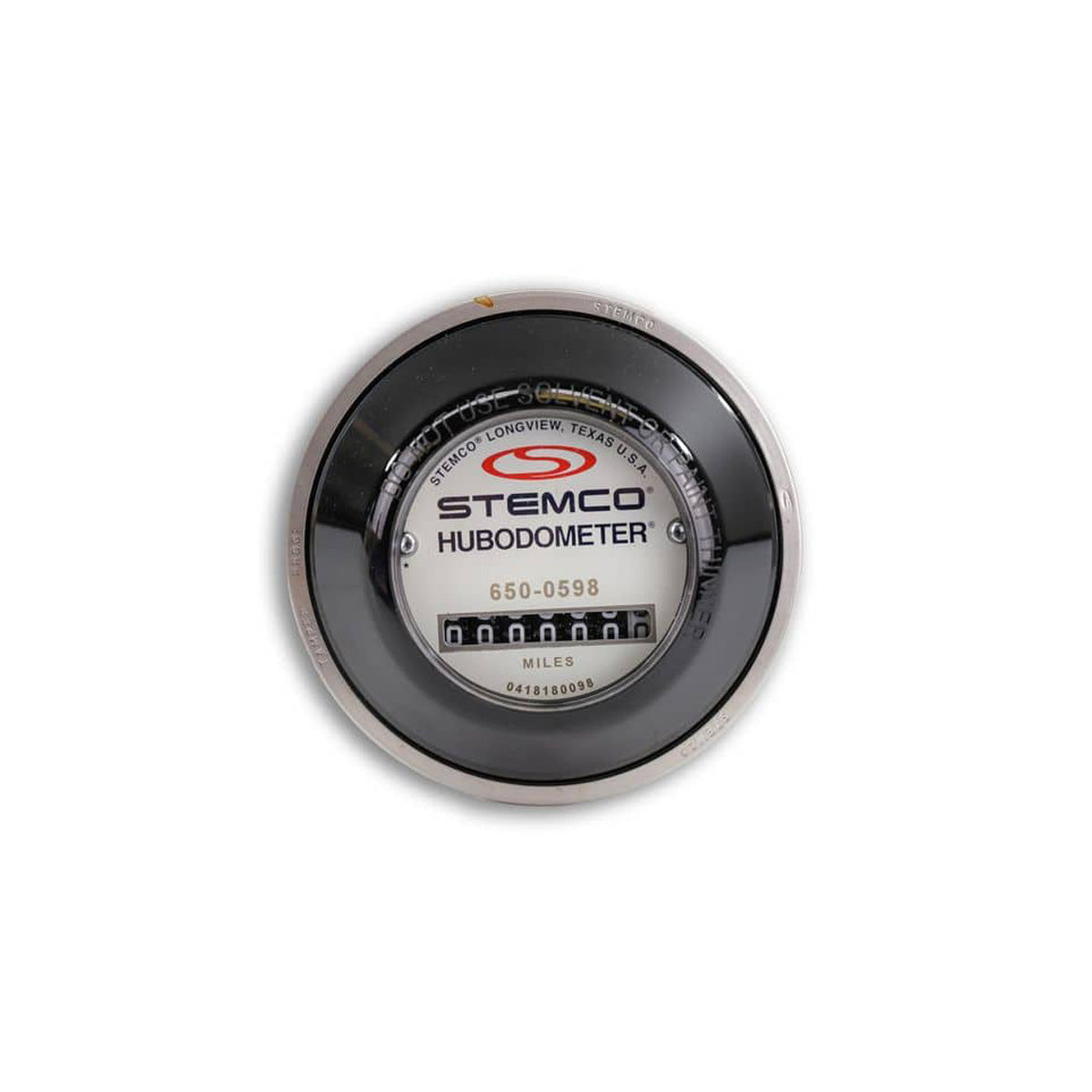 Front view of Stemco 650-0598 hubodometer showing odometer display
