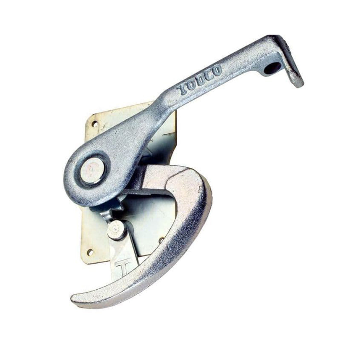 Side profile of Todco 69571 latch showing bolt and locking mechanism