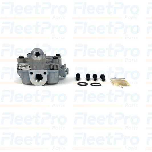 Components laid out: relay valve, O-rings, screws, grease for 4006110340 kit