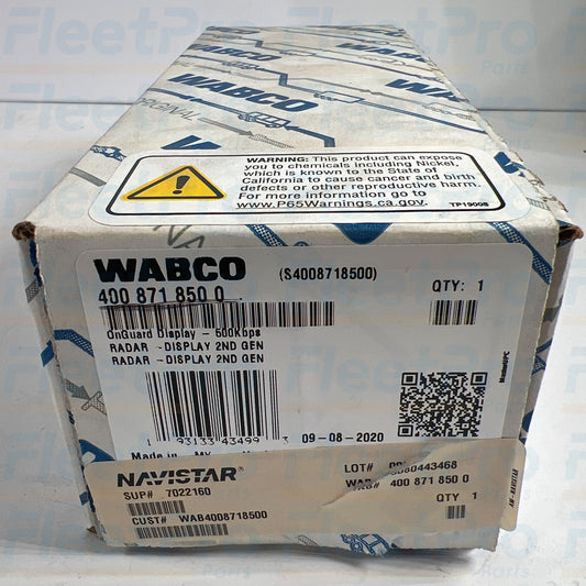 WABCO radar display OEM packaging