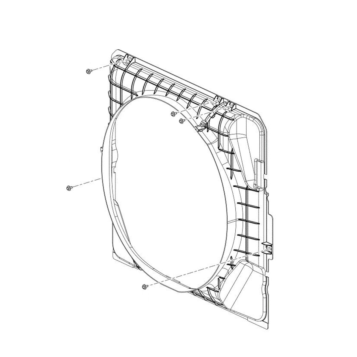 International cooling fan shroud part number 2591607C91