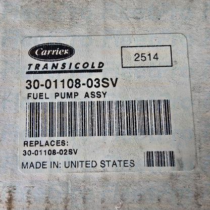 Carrier fuel system pump assembly