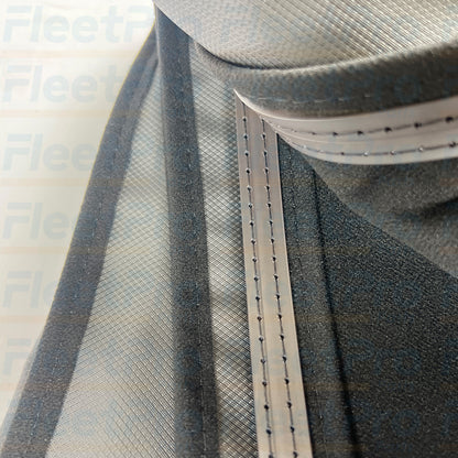 Privacy curtain for truck windshield