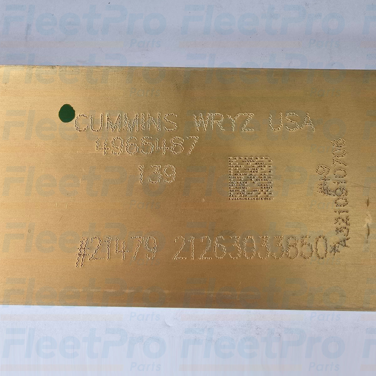 Oil cooler core detail Cummins 4965487