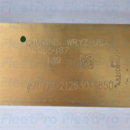Oil cooler core detail Cummins 4965487