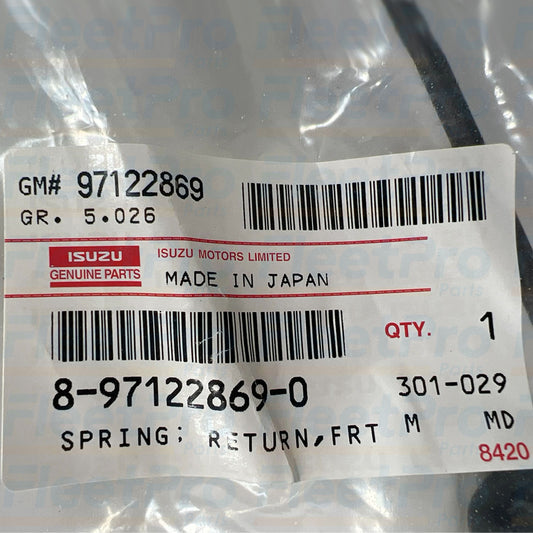 Isuzu drum brake shoe spring 8-97122-869-0
