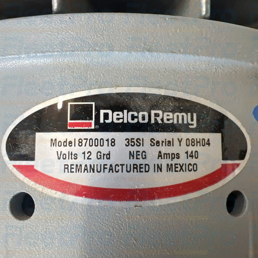 Delco Remy 12V 140A heavy-duty alternator