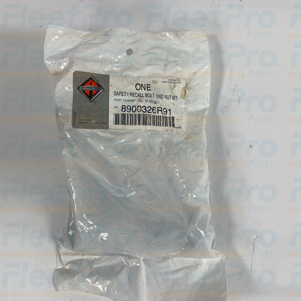 Axle bolt and nut kit Navistar