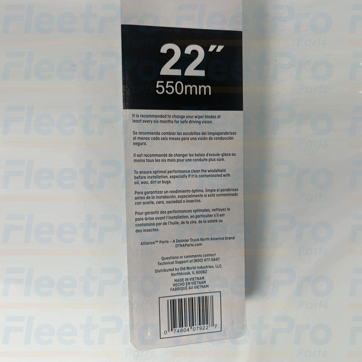 OEM Alliance truck wiper blade
