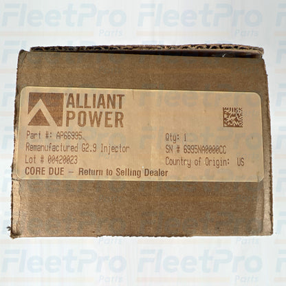 Alliant Power remanufactured injector