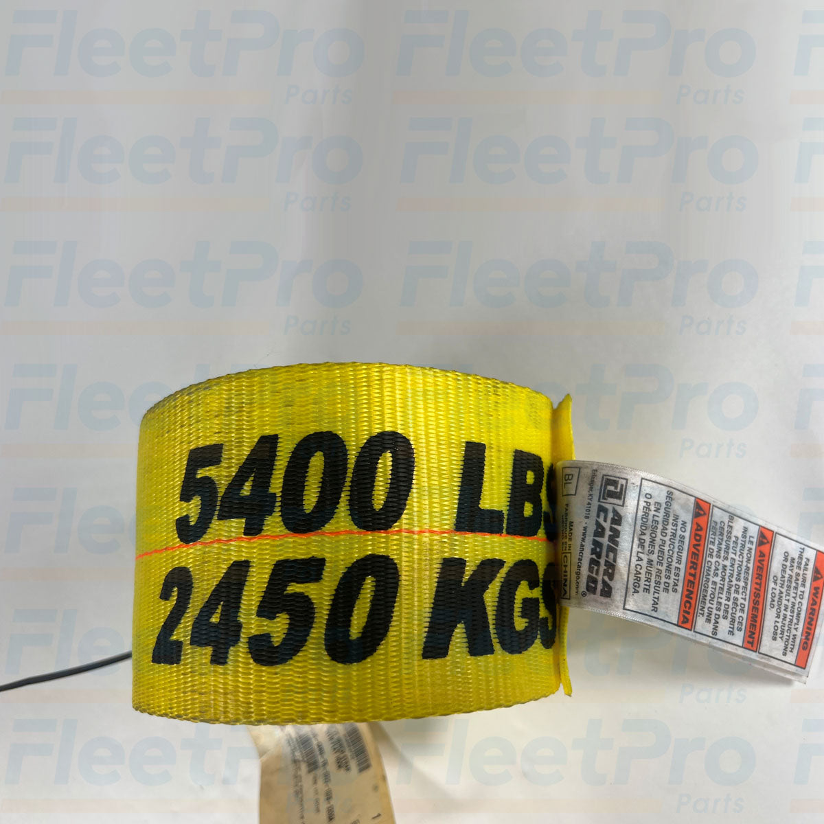 Ancra flatbed trailer tie down strap with flat hook