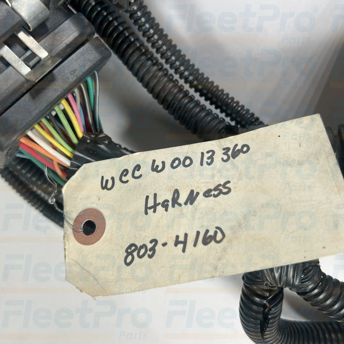 Dashboard wire harness for commercial truck