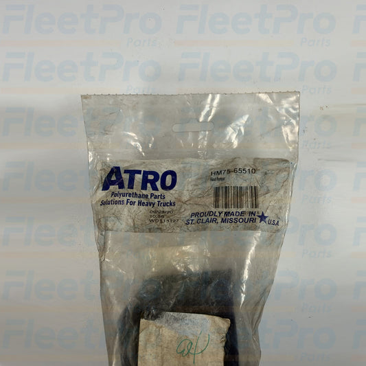 Close-up view of durable polyurethane material finish on Atro HM75-65510 hood isolator