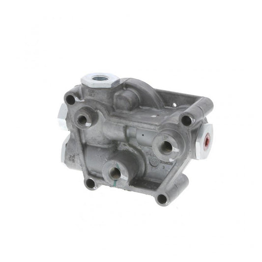 Detailed close-up of Bendix 2015037C91 valve body and connection ports