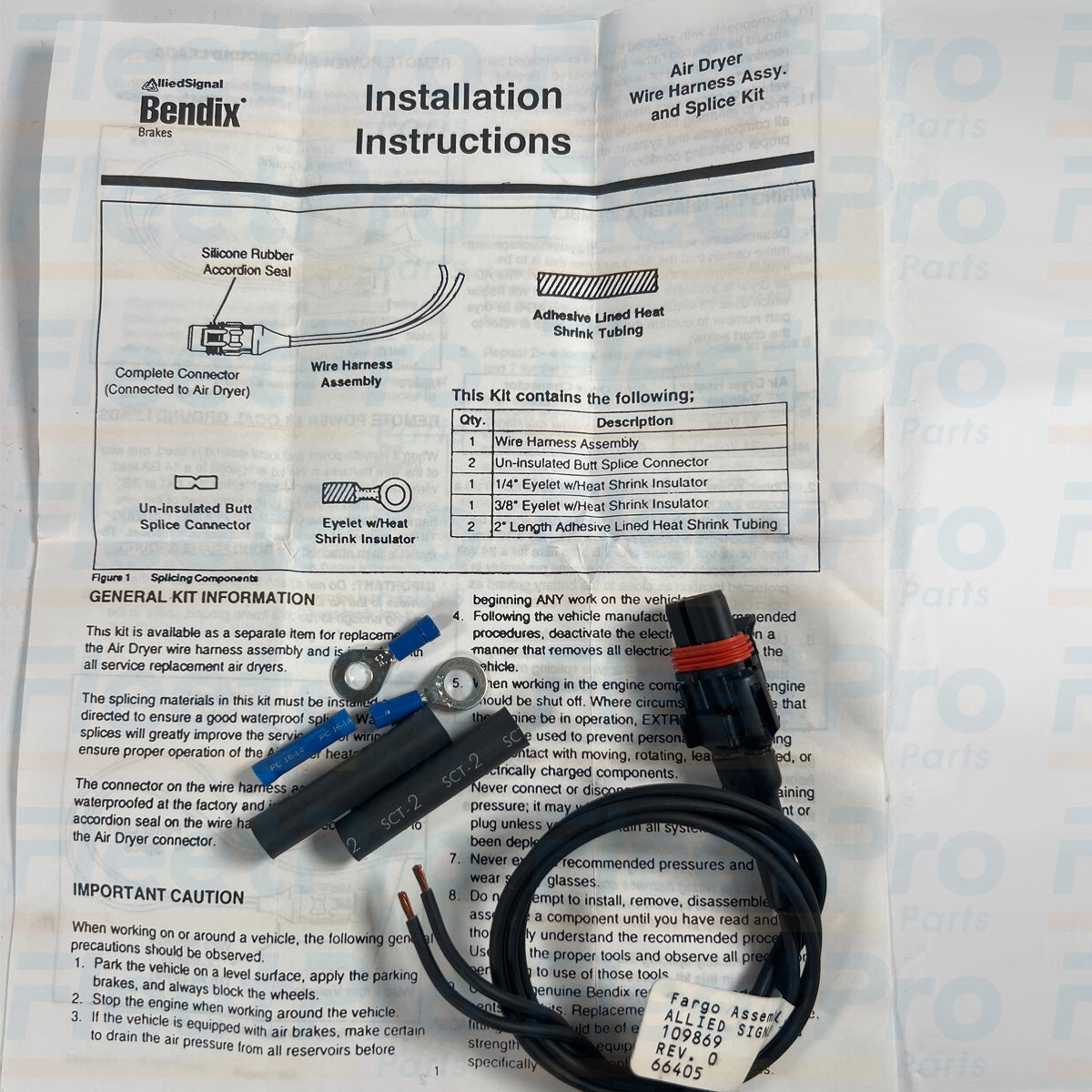 Bendix AD-9 air dryer connector 109869