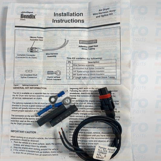 Bendix AD-9 air dryer connector 109869