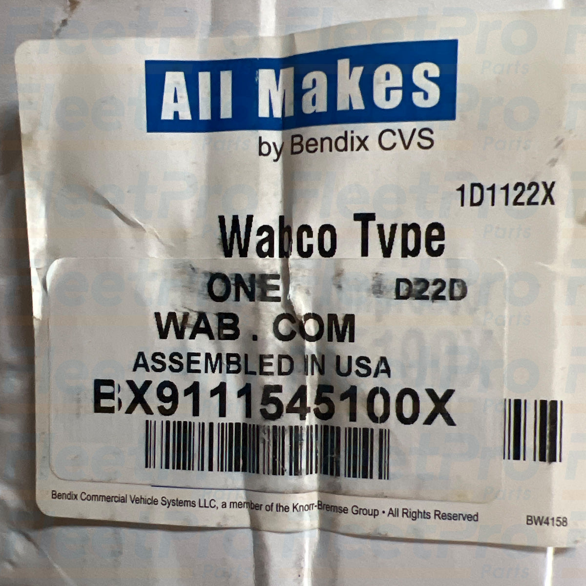 Bendix truck brake air compressor