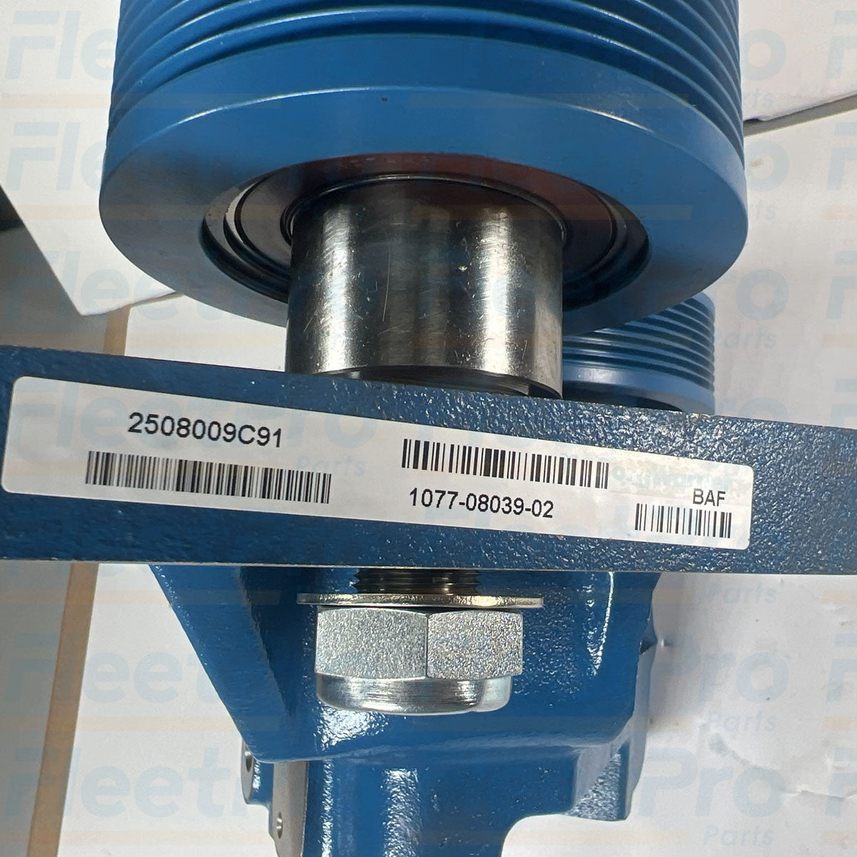 Unboxed perspective layout view of BorgWarner 2508009C91 fan drive pulley hub