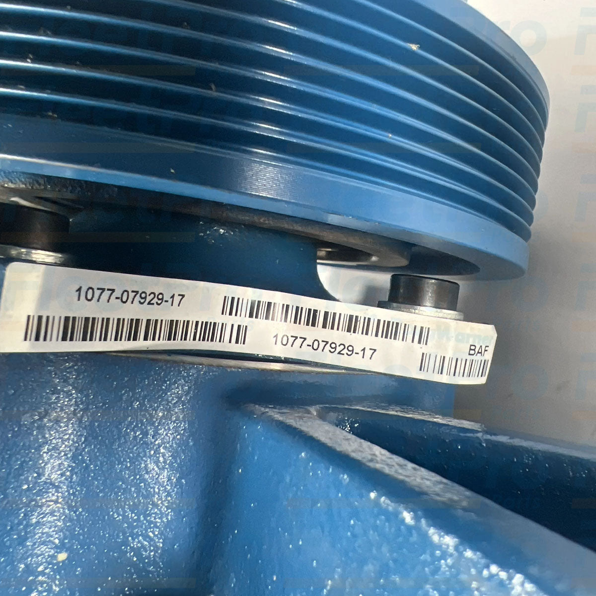 Rear mounting spindle shaft and internal bearing seat view on BorgWarner 2508009C91