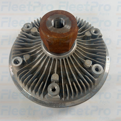 Close-up view of precision bi-metallic thermal sensing coil on front face of BorgWarner 2602037C91 fan drive
