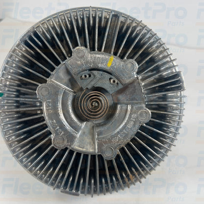 Genuine BorgWarner 2602037C91 010021314B heavy-duty commercial truck viscous fan clutch full front view
