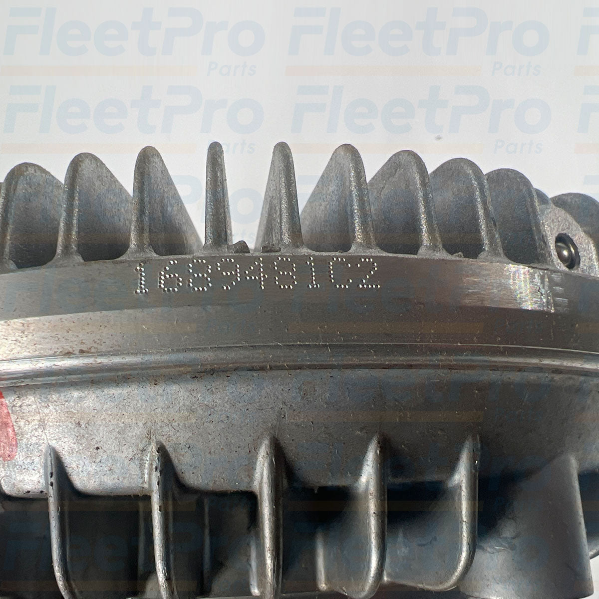 Threaded mounting nut hub interface detail on BorgWarner 2602037C91 fan clutch backplate