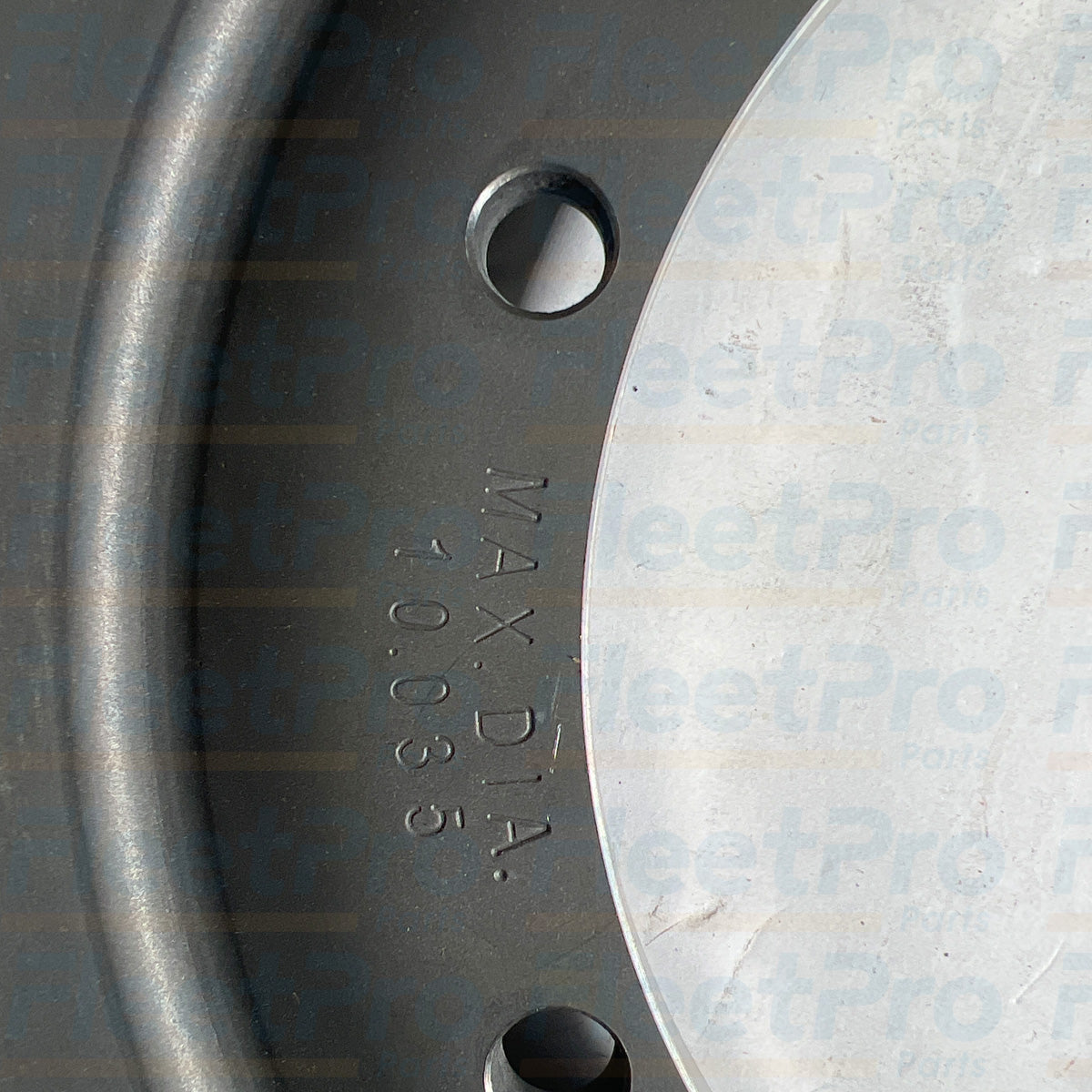 Parking brake drum close up