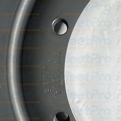 Parking brake drum close up