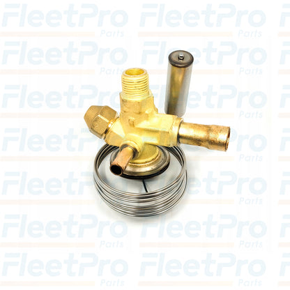 Side profile of Carrier 14-60039-00 expansion valve showing port and body