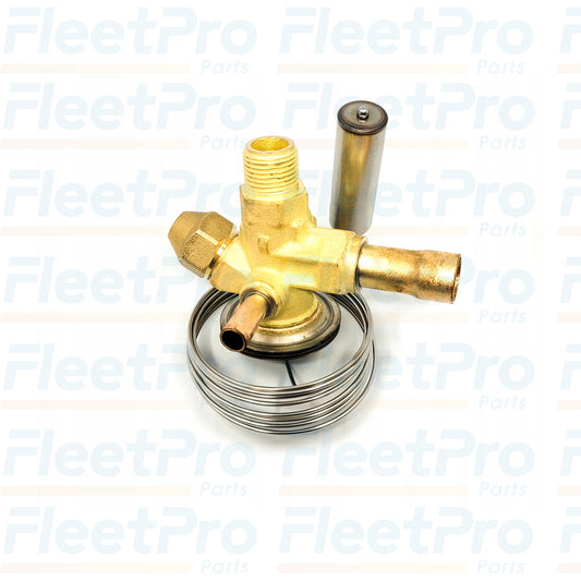 Side profile of Carrier 14-60039-00 expansion valve showing port and body