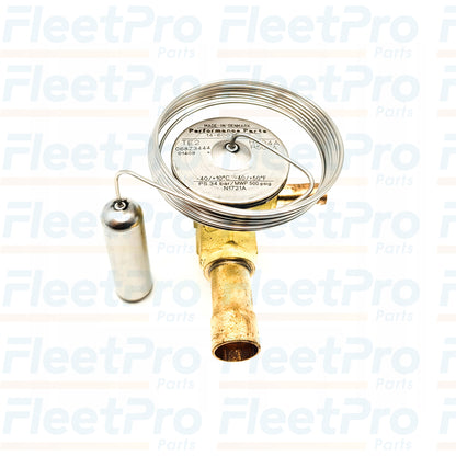 Top profile of Carrier 14-60039-00 expansion valve showing port and body