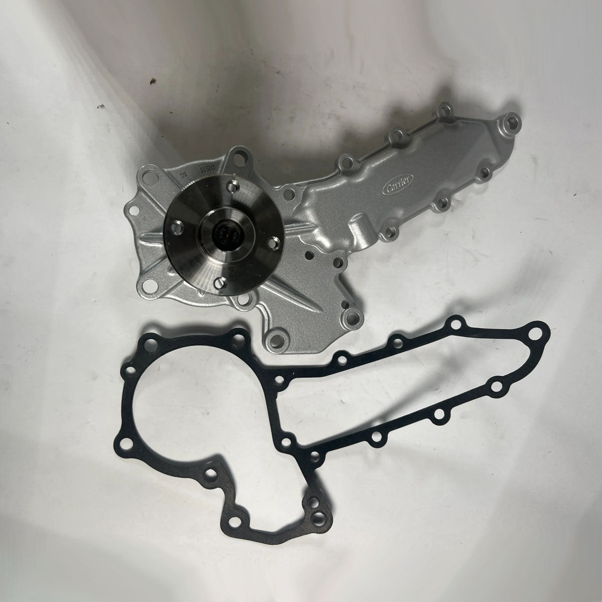 Genuine Carrier Transicold 25-37581-10 engine water pump kit full front assembly view