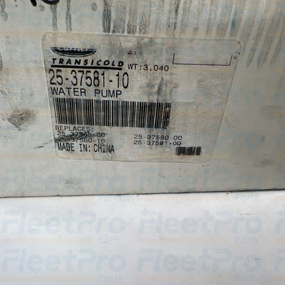 Factory protective box packaging and genuine Carrier Transicold part label for 25-37581-10