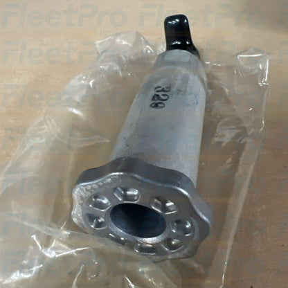 Close-up view of hand plunger head and shaft on Carrier 25-38666-11 fuel pump