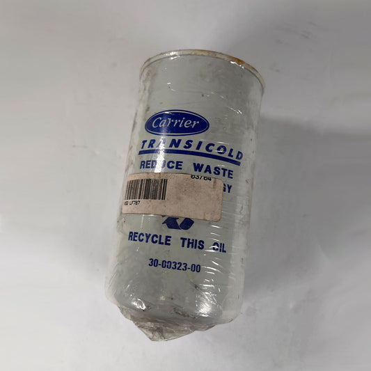 Genuine Carrier Transicold 30-00323-00 spin-on engine oil filter full front view