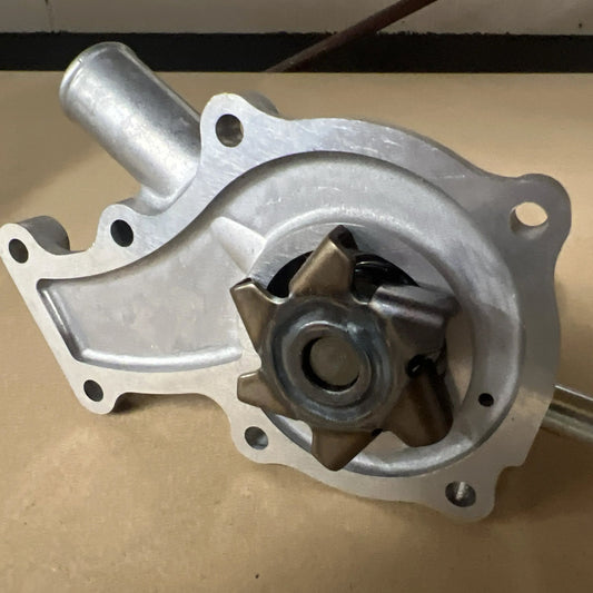 Close-up view of high-flow internal impeller blades on Carrier 30-123-01K water pump
