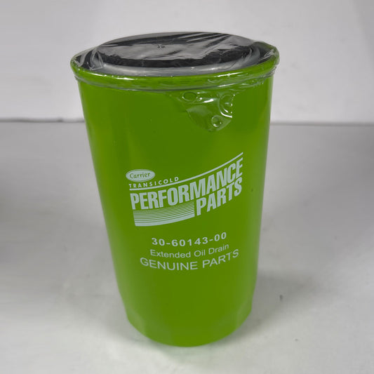Genuine Carrier Transicold 30-60143-00 spin-on engine oil filter full front view